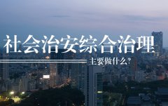 社會治安綜合治理主要做什么？